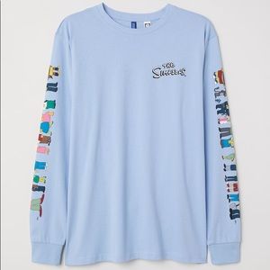 H&M Light Blue Simpson’s Long Sleeve Size XS